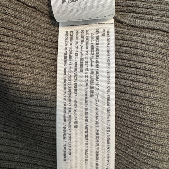 Abercrombie & Fitch Olive Green Ribbed Dress - Picture 4 of 4